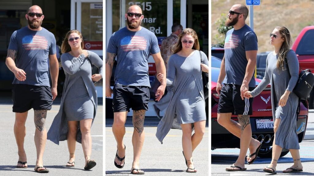 Ronda Rousey with Husband Travis Browne